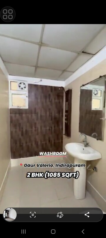 Bathroom in 2 BHK Apartment at Gaur Valerio, Indrapuram – for Sale