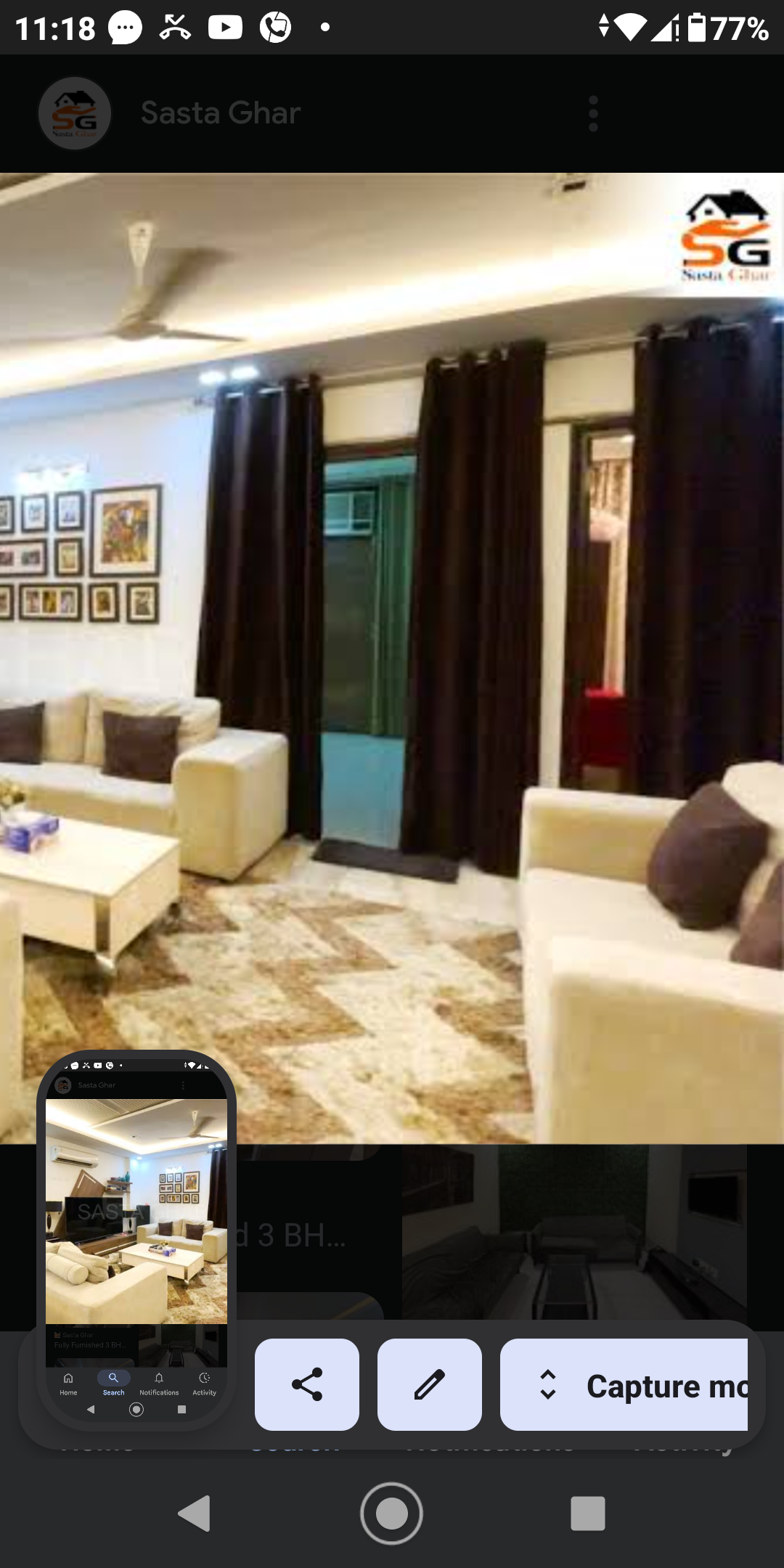 2 BHK + Servant Room Apartment For Sale in Migsun Twinz