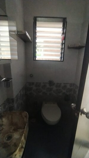 Bathroom in 1 BHK Apartment at Sudarshan Sky Garden, Ghodbunder Road – for Sale
