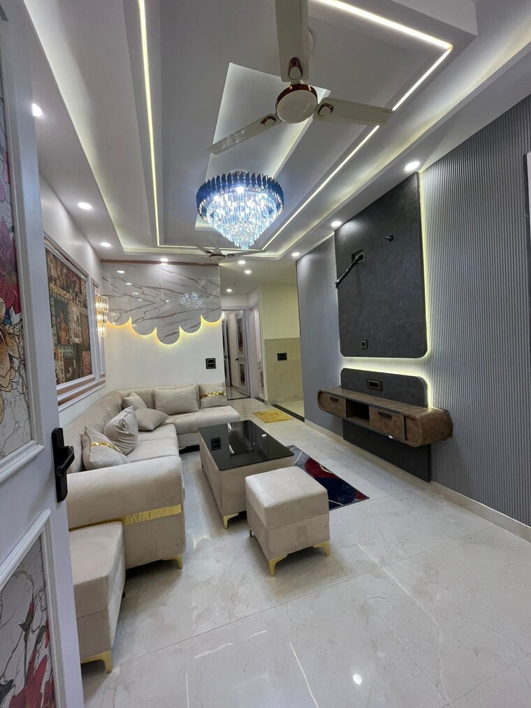 Living Room, dwarka mor 3 Bedroom 900 Sq.Ft. Apartment In Dwarka Mor Delhi 9124610