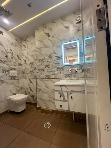 Bathroom in 3 BHK Apartment at Dwarka Mor – for Sale