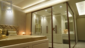 Building Lobby in 4 BHK Apartment at Godrej Platinum, Alipore – for Sale