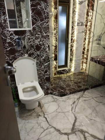Bathroom in 4 BHK Apartment at Raja Tirupati Balaji Towers, Santacruz West – for Rent