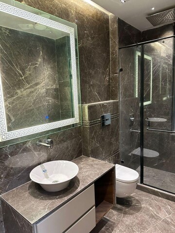Bathroom in 3 BHK Builder Floor at Ansal Sushant Lok I, Sector 43 – for Rent