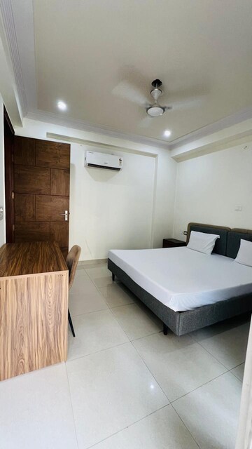 Bedroom in 1 BHK Builder Floor at Ansal Sushant Lok I, Sector 43 – for Rent