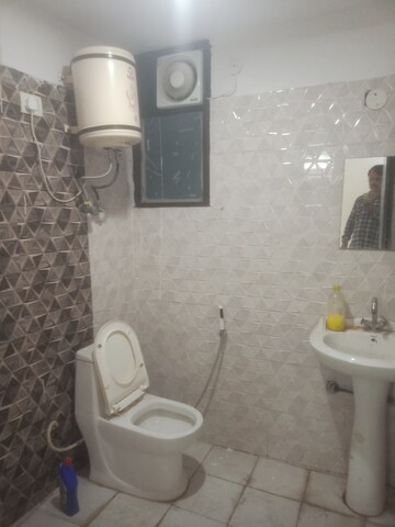Bathroom in 2 BHK Builder Floor at Vasant Kunj Enclave – for Rent