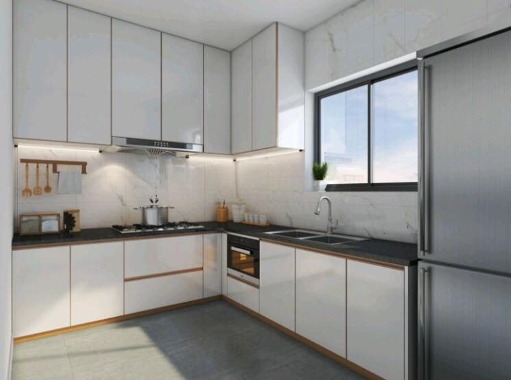 Kitchen, risland-the-icon 2 Bedroom 775 Sq.Ft. Apartment In Dhokali Thane 9124985