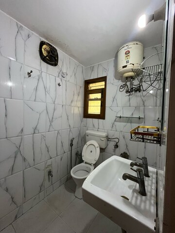 Bathroom in 3 BHK Apartment at Vasant Kunj – for Rent