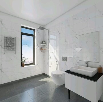 Attached Bathroom in 2 BHK Apartment at Risland The Icon Phase 1, Dhokali – for Rent