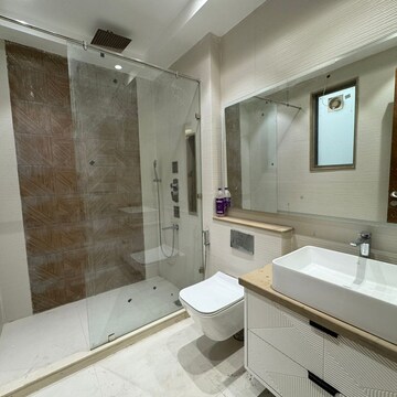 Bathroom in 3 BHK Builder Floor at Vasant Kunj – for Rent