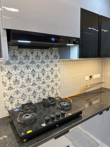 Kitchen in 3 BHK Apartment at Rajapushpa Provincia, Narsingi – for Rent