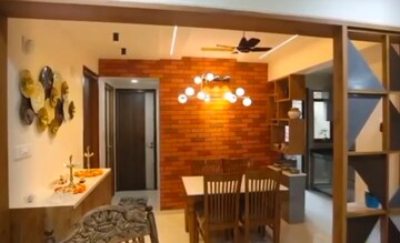 Dining Room in 3 BHK Apartment at Vastrapur – for Rent