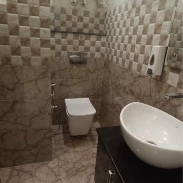 Bathroom in 3 BHK Builder Floor at Chittaranjan Park – for Rent