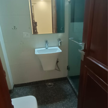 Bathroom in 3 BHK Builder Floor at Chittaranjan Park – for Rent