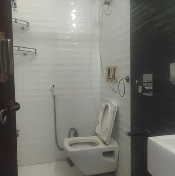 Bathroom in 3 BHK Builder Floor at Panchsheel Park – for Rent