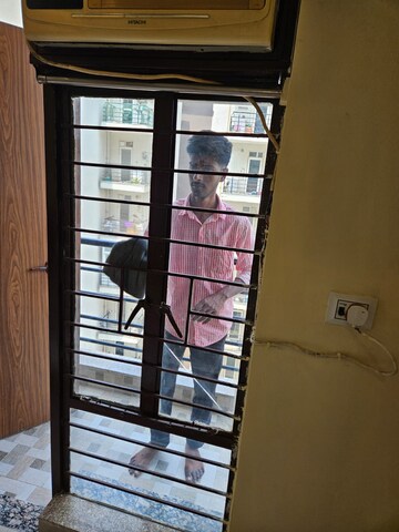 Staircase in 1 RK Apartment at Dhoot Time Residency, Sector 63 – for Rent