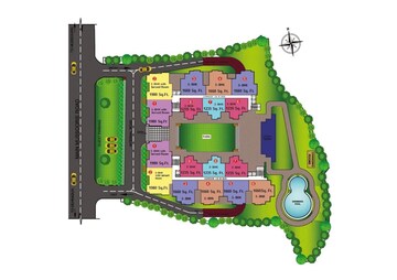 Master Plan in 3 BHK Apartment at Earthcon Mega County, Kirsali Gaon – for Sale