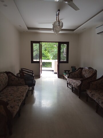 Living Room in 3 BHK Builder Floor at Vasant Vihar – for Rent