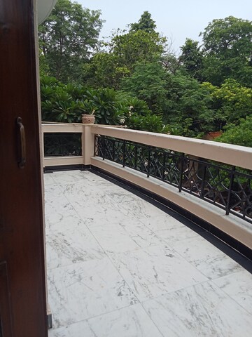 Balcony in 3 BHK Builder Floor at Vasant Vihar – for Rent