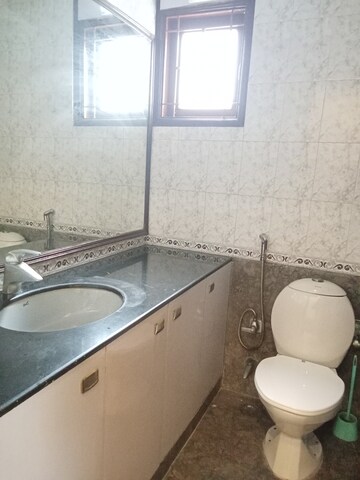 Bathroom in 3 BHK Builder Floor at Vasant Vihar – for Rent