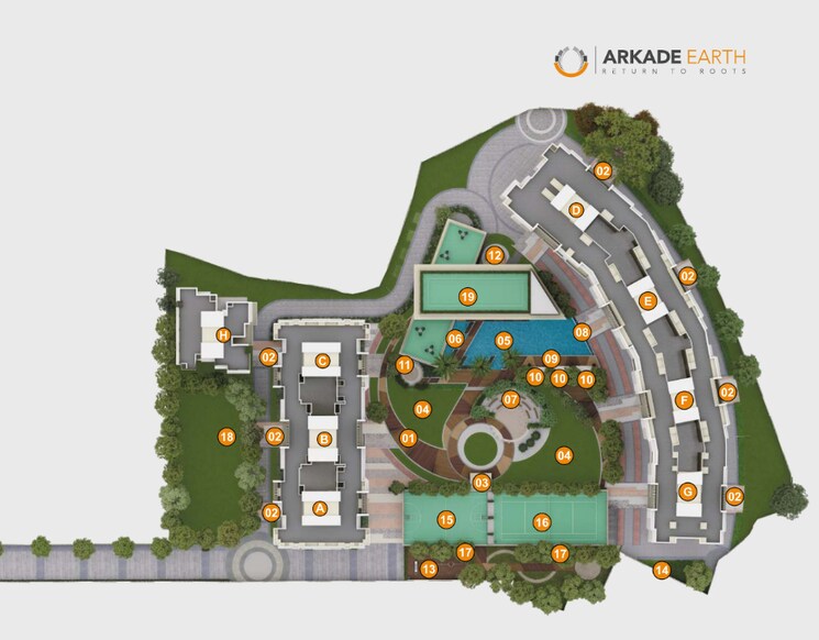 Master Plan, arkade-earth 1 Bedroom 466 Sq.Ft. Apartment In Kanjurmarg East Mumbai 9125260