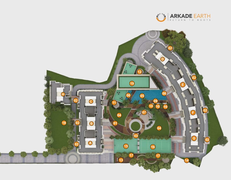 Master Plan, arkade-earth 1 Bedroom 466 Sq.Ft. Apartment In Kanjurmarg East Mumbai 9125260