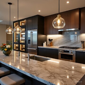 Kitchen in 3.5 BHK Apartment at Dimples 73 East, Kandivali West – for Sale