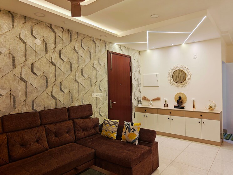Living Room, prestige-high-fields 2 Bedroom 892 Sq.Ft. Apartment In Gachibowli Hyderabad 9125486