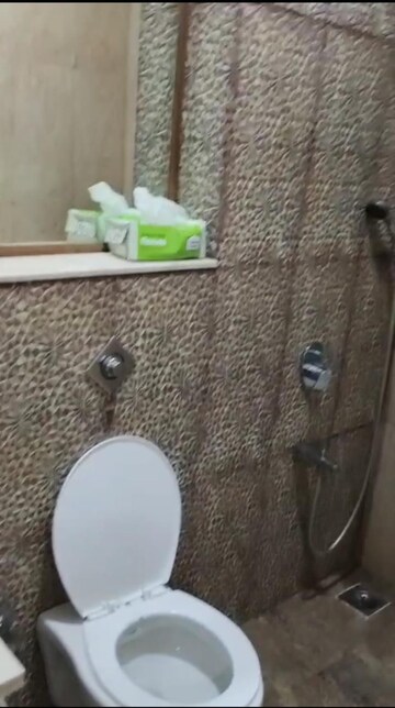 Bathroom in 3 BHK Apartment at Omkar Alta Monte, Malad East – for Rent