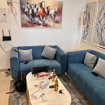 Living Room in 2 BHK Apartment at Suncity Avenue 76, Sector 76 – for Rent