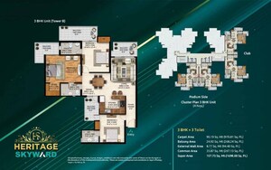 Master Plan in 3 BHK Apartment at Vrinda Heritage Skyward, Sector 1 Greater Noida – for Sale