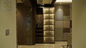 Building Lobby in 4 BHK Apartment at Godrej Platinum, Alipore – for Sale