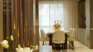 Living Room in 4 BHK Apartment at Godrej Platinum, Alipore – for Sale