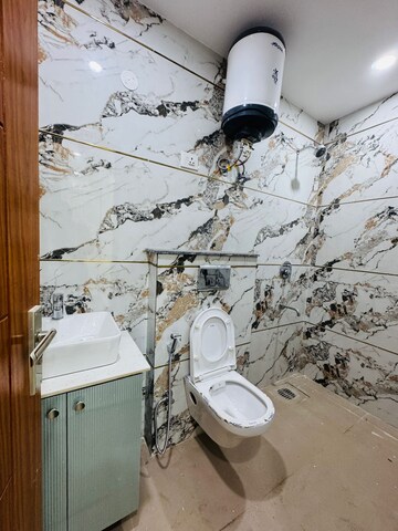 Bathroom in 2 BHK Builder Floor at Freedom Fighters Enclave – for Rent