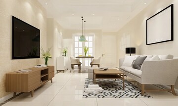 Living Room in 2 BHK Apartment at Vashi – for Sale