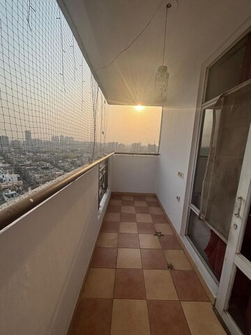 Balcony in 4 BHK Apartment at Ramprastha Coral Heights, Ramprastha Greens – for Rent