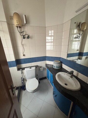 Attached Bathroom in 4 BHK Apartment at Ramprastha Coral Heights, Ramprastha Greens – for Rent