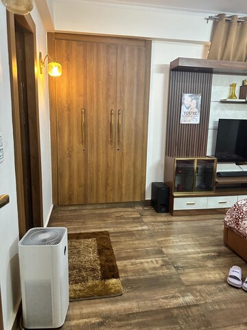 Living Room in 3 BHK Apartment at Crossing Republik, Crossing Republic – for Sale