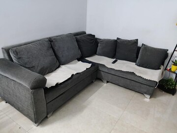Living Room in 1 BHK Apartment at Lodha Lakeshore Greens, Dombivli East – for Rent