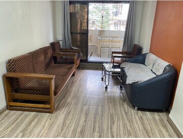 Living Room in 1 BHK Apartment at Shankar Tower, Sanpada – for Rent