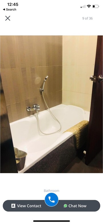 Bathroom in 3 BHK Apartment at Gera Trinity Towers, Kharadi – for Rent