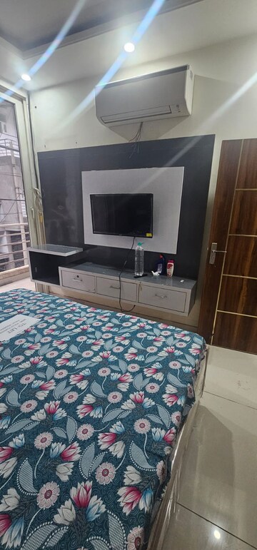 Bedroom in 3 BHK Builder Floor at Motia Blue Ridge, Dhakoli – for Rent