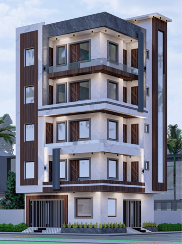 3 BHK Builder Floor – Exterior View View at Aya Nagar - for Sale