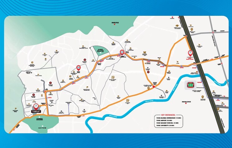 Map Location, gera-joy-on-the-tree-tops 3 Bedroom 1238 Sq.Ft. Apartment In Hinjewadi Pune 9127104