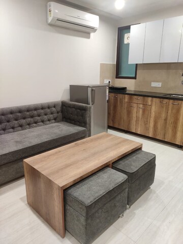 Living Room in 1 BHK Apartment at Ansal Sushant Lok I, Sector 43 – for Rent