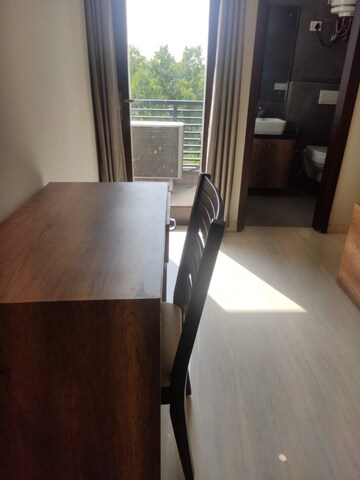 Balcony in 1 BHK Apartment at Ansal Sushant Lok I, Sector 43 – for Rent
