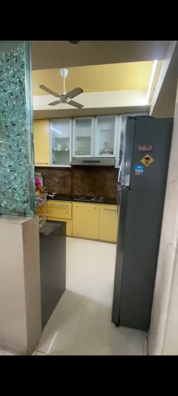 Kitchen in 3 BHK Apartment at Hiranandani Meadows, Manpada – for Rent
