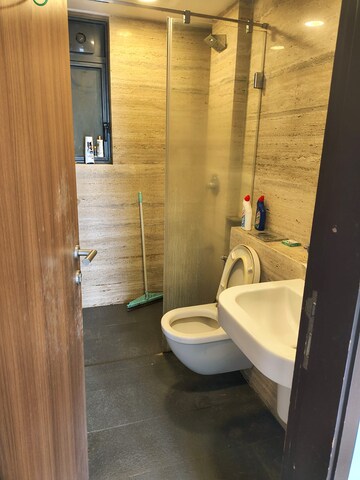 Bathroom in 1 BHK Apartment at Lodha New Cuffe Parade, Wadala – for Rent