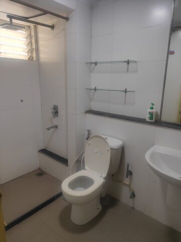Bathroom in 3 BHK Apartment at Elita Garden Vista, New Town – for Rent