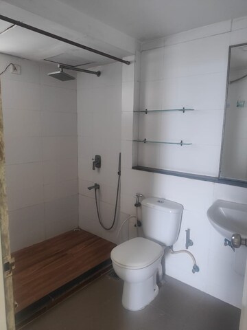 Bathroom in 3 BHK Apartment at Elita Garden Vista, New Town – for Rent